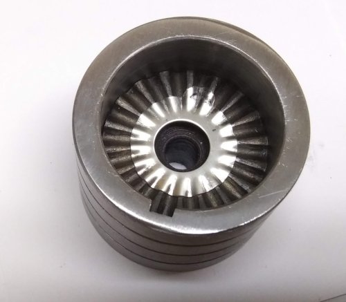 Judy Larson's Ripple Bracelet  - , Metalwork, Cutting, Cutting Tool, Cutters, Dapping, Dapping Jewelry, Filing, Finishing, Findings, Clasps, Components, Tumbling, Tumble, Tumbling Jewelry, Butane Torch, Soldering, Solder, Tools,  Hammer until desired ripple is achieved.